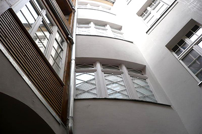Neuputz Innenhof
